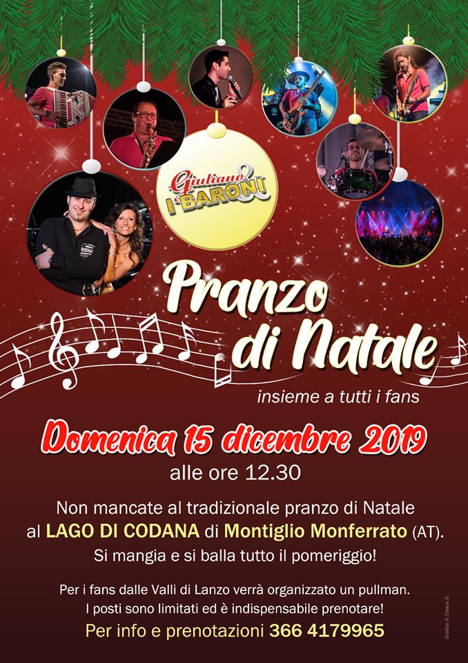 Pranzo di Natale con l'Orchestra Giuliano e i Baroni