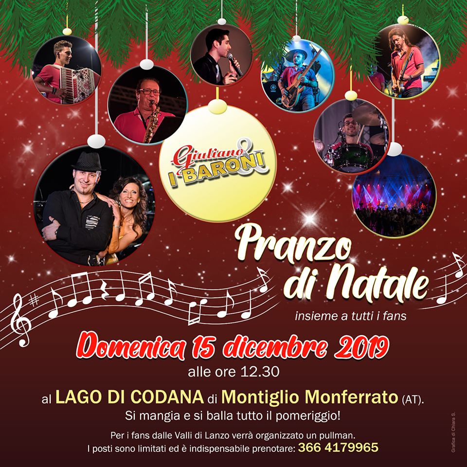 Pranzo di Natale con l'Orchestra Giuliano e i Baroni