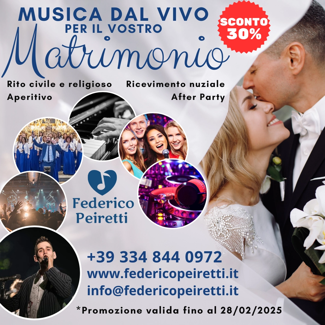 Promozioni, offerte e sconti per gli Sposi! Musica dal vivo per Matrimoni - Promozione Offerta Sconti Sposi